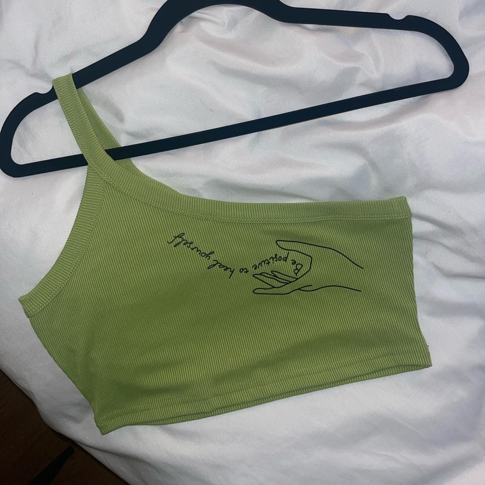 NEVER WORN shein one shoulder crop top